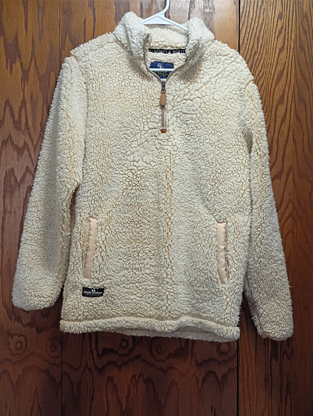 Simply Southern Kids' Cream Sherpa Jacket